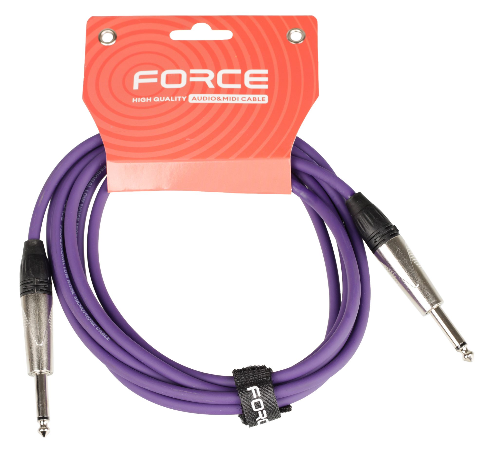 Кабель гитарный FORCE FGC-09/3 VT, 1/4" TS Jack — 1/4" TS Jack, 3 м