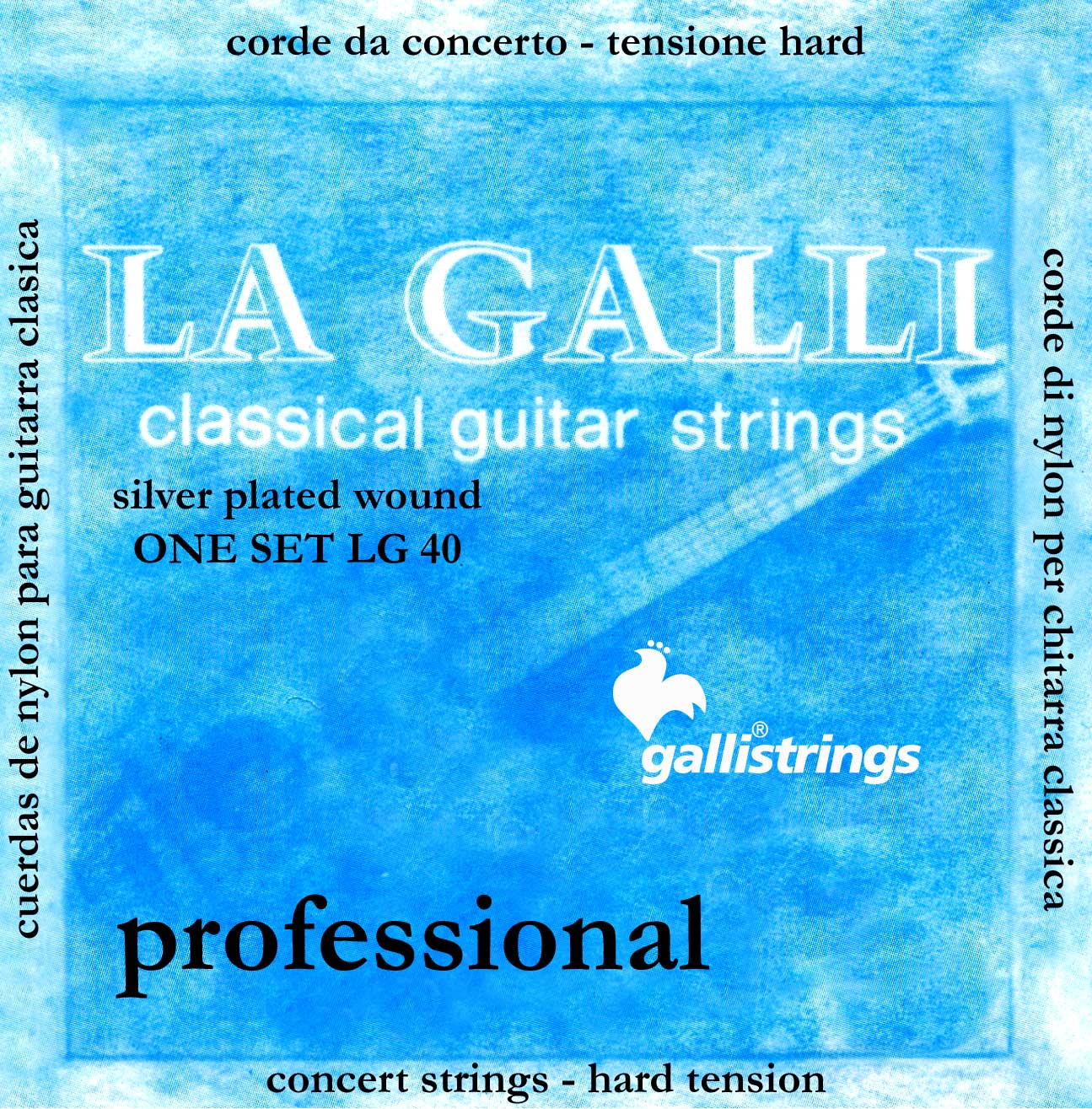 Струны GALLI STRINGS LG40, комплект для классической гитары