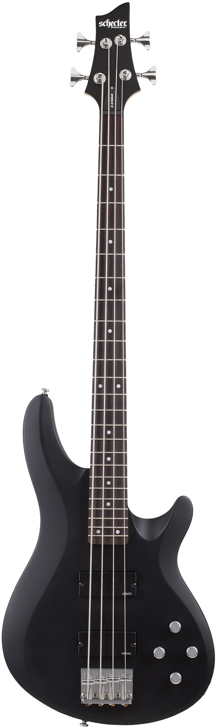 Бас-гитара SCHECTER C-4 DELUXE SBK, 4 струны, липа/клён, 24 лада