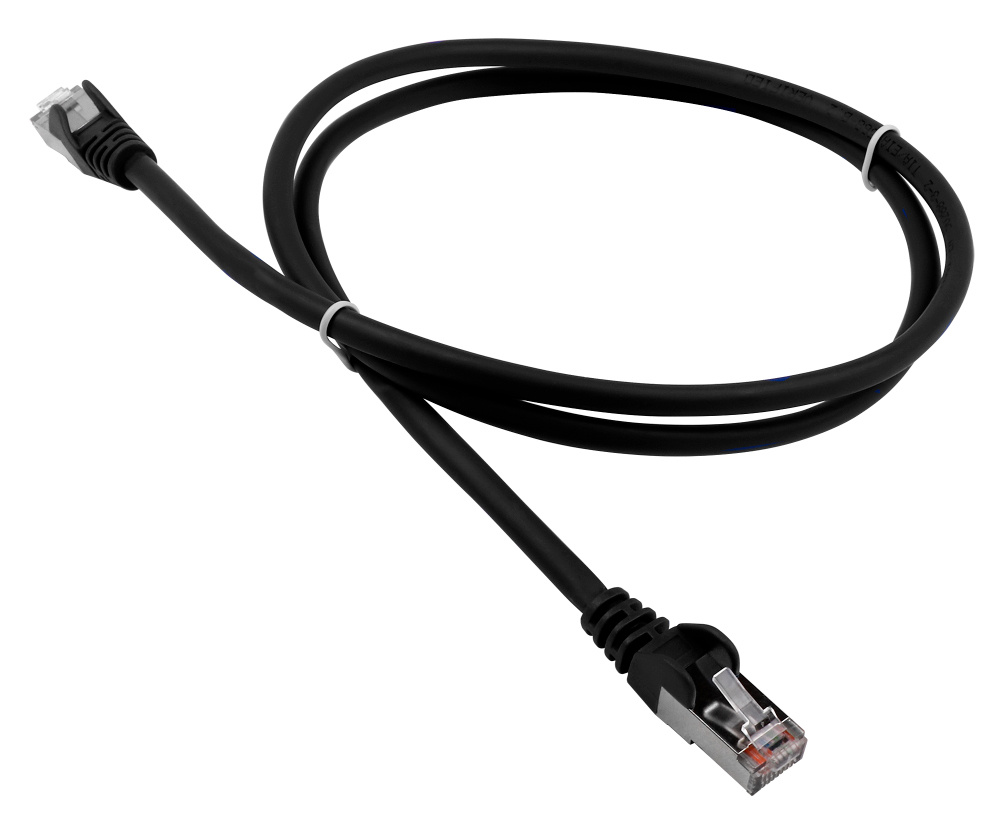 Патч-корд LANMASTER LAN-PC45/S5E-10-BK, FTP Cat5e, 10м, LSZH