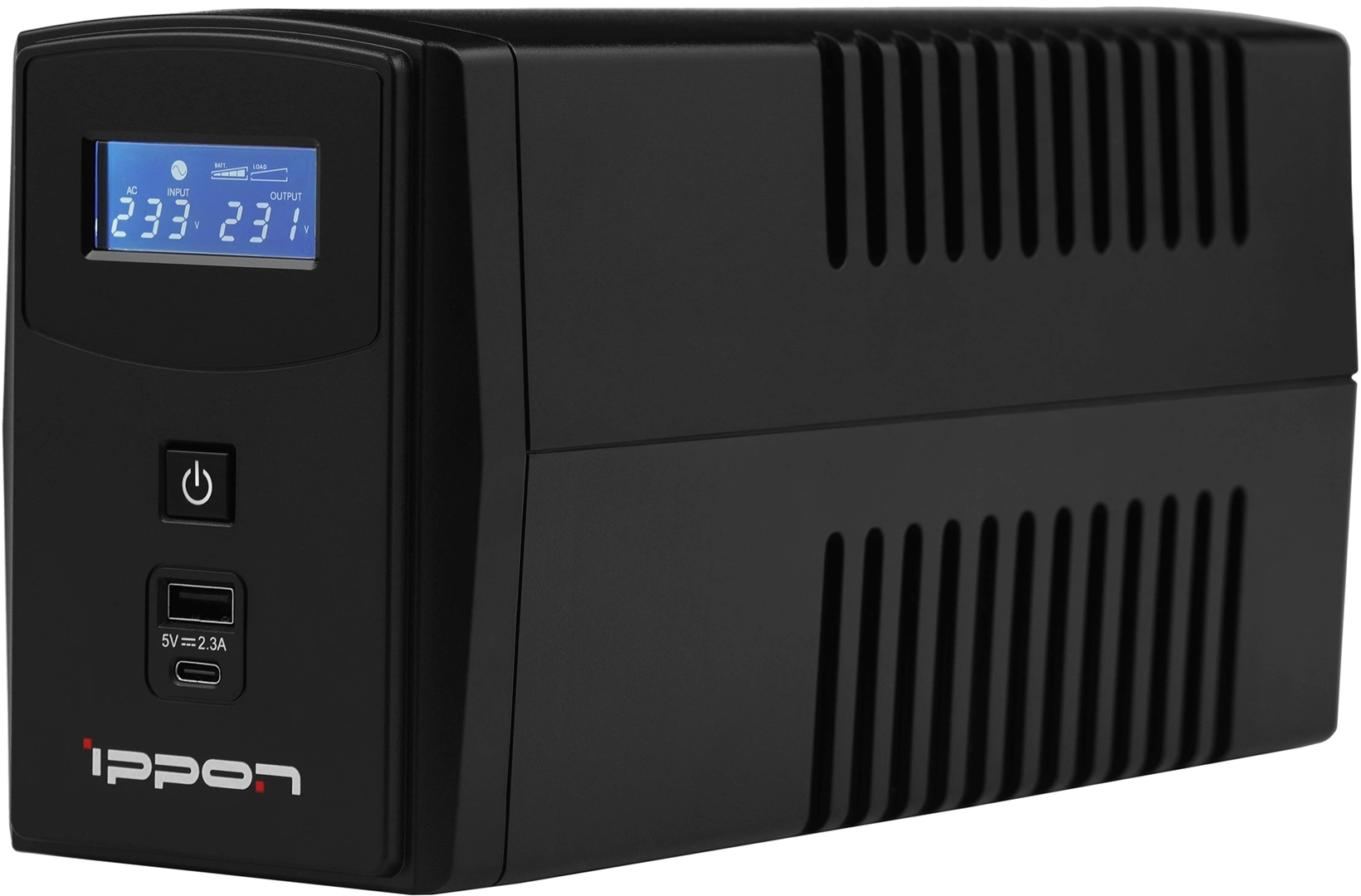 ИБП Ippon Back Power Pro II Euro 850, Line-Interactive, 850 ВА / 480 Вт, 2 розетки