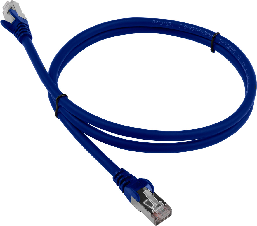 Патч-корд Lanmaster LAN-PC45/S6-5.0-BL, FTP кат.6, 5 м, RJ45–RJ45, LSZH, синий