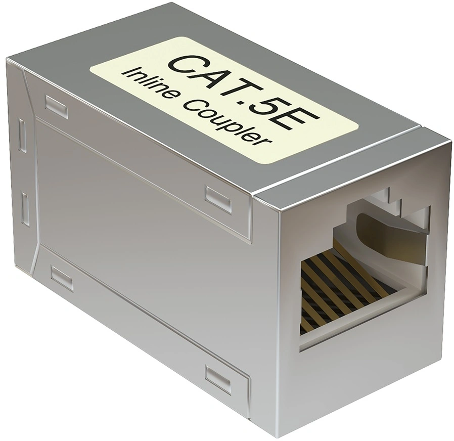 Адаптер SYSMATRIX CC RJ45.5ES.WH, проходной RJ45, кат.5E, белый