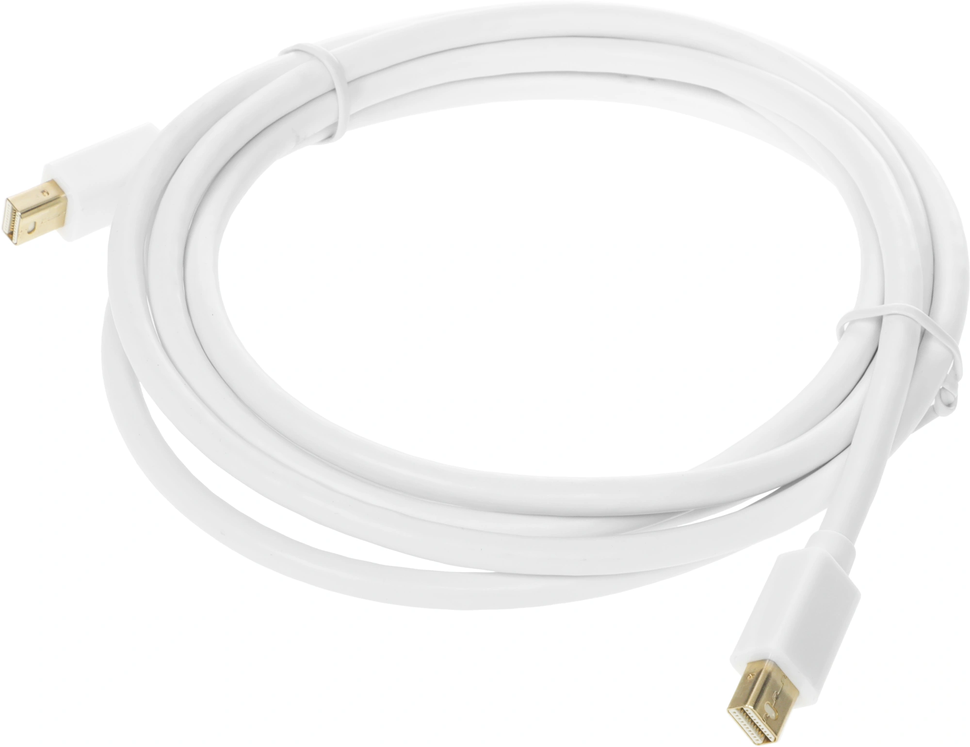 Кабель Buro BHP MDPP-2, mini DisplayPort — mini DisplayPort, 2 м, позолоченные контакты, белый