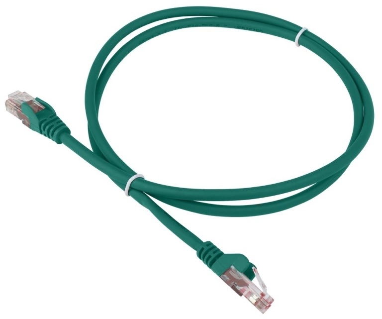 Патч-корд LANMASTER LAN-PC45/U6-1.0-GN, UTP кат.6, RJ-45–RJ-45, 1 м, LSZH, зелёный