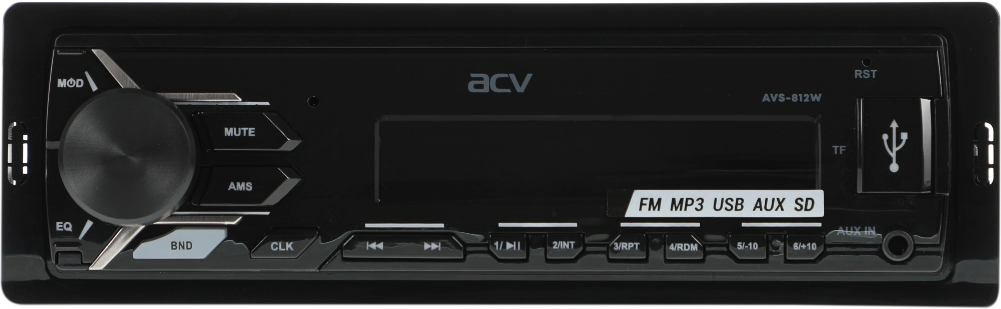 Автомагнитола ACV 32209, AVS-812W, 1 DIN, USB, AUX