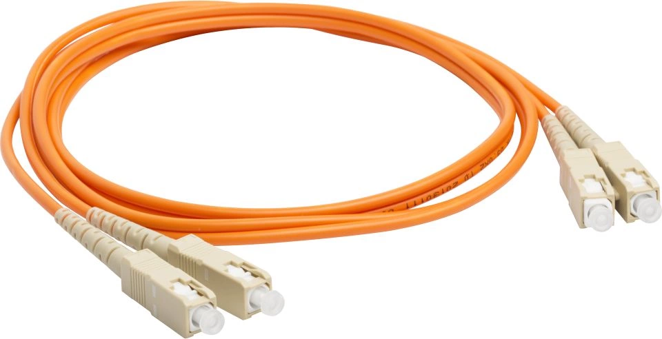 Патч-корд оптический LANMASTER LAN-2LC-2SC/OM3-2.0, LC-SC duplex, OM3 50/125, LSZH, 2 м