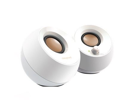 Колонки Creative PEBBLE MF1680 2.0, 2×2.2 Вт, USB-питание, белые
