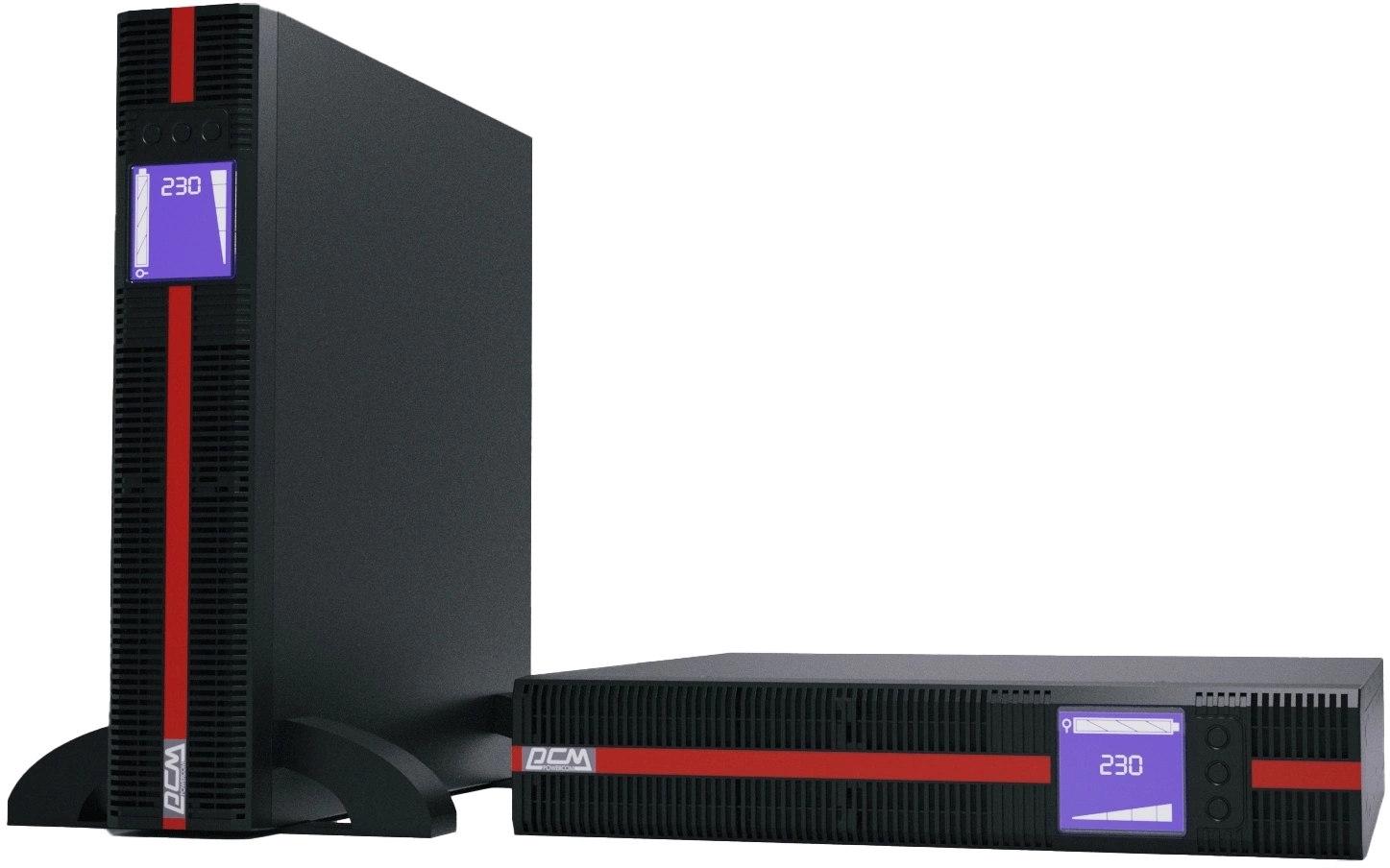 ИБП POWERCOM Macan MRT-1000SE, On-Line, 1000 ВА / 1000 Вт, Rack/Tower, 8×IEC320-C13
