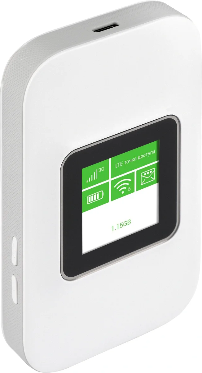 Модем Digma DWR-M301LTE, 3G/4G Cat.4, USB, Wi-Fi, аккумулятор 2200 мА·ч