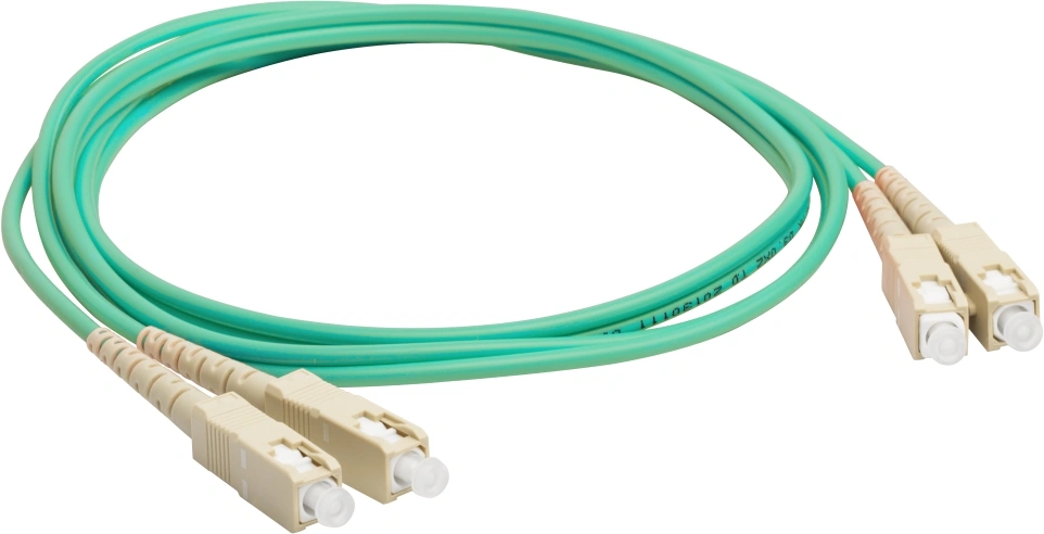 Патч-корд оптический LANMASTER LAN-2SC-2SC/OM3-5.0, SC-SC, duplex, OM3, 5 м
