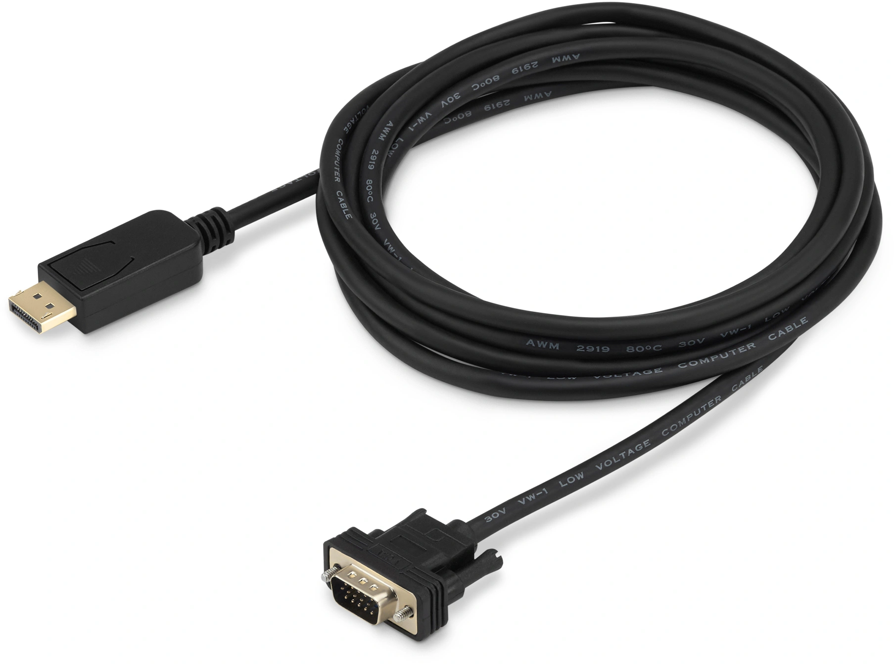 Кабель Buro BHP DPP_VGA-3 DisplayPort (m) — VGA (m), 3 м, позолоченные контакты