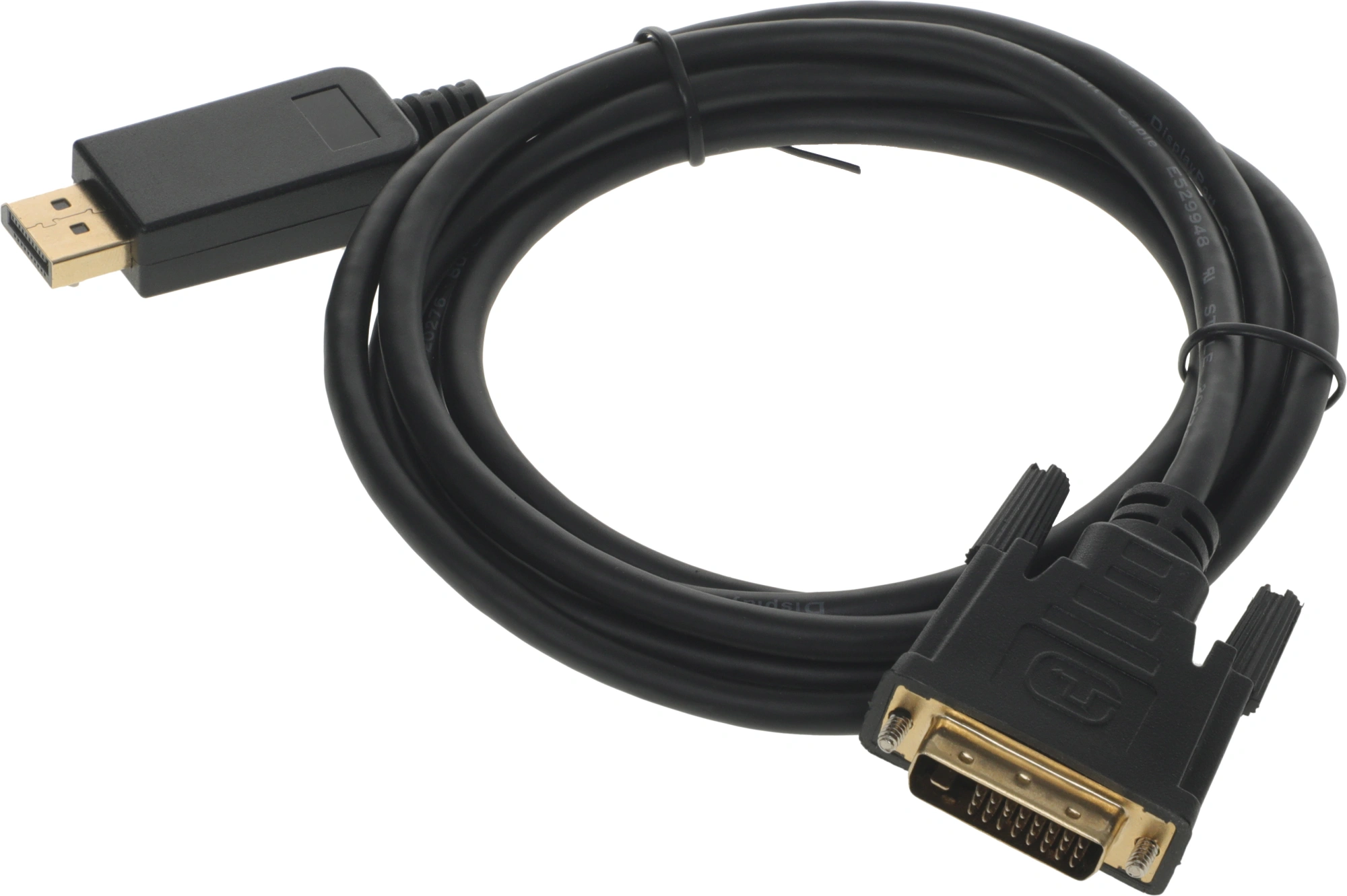 Кабель BURO BHP RET DPP_DVI-2, DisplayPort (m) — DVI-D Dual Link (m), 2 м