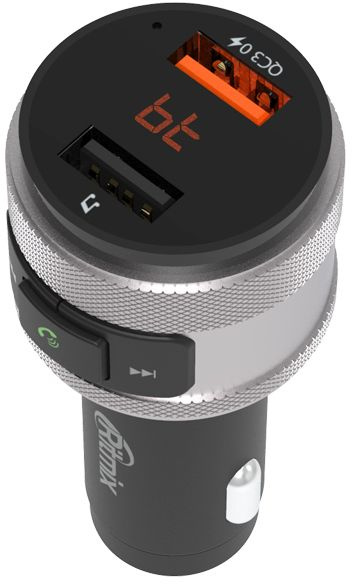 FM-трансмиттер Ritmix FMT-A707, Bluetooth, 2 USB, вольтметр