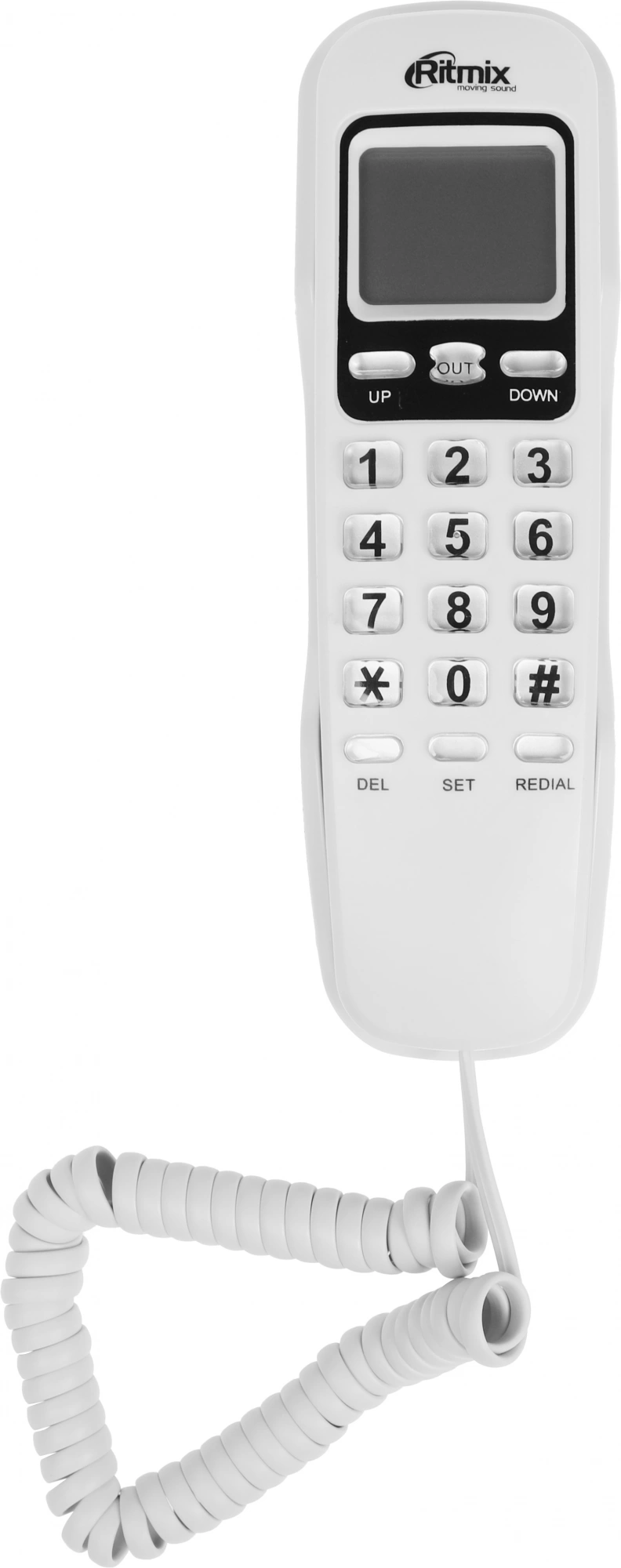 Телефон Ritmix 80002751, RT-010, проводной, белый