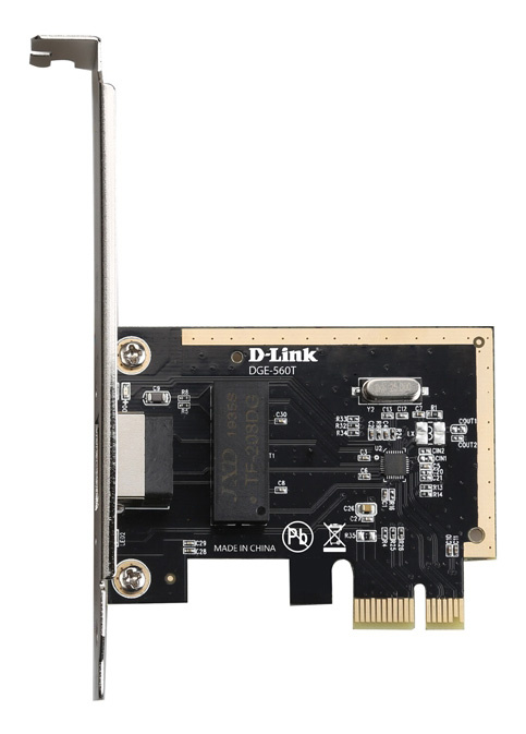 Сетевой адаптер D-Link DGE-560T/20/D1A, PCI Express, 1×10/100/1000Base-T, 20 шт