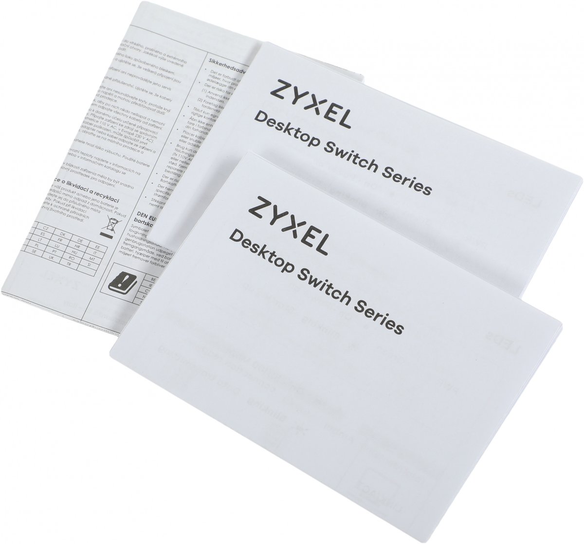 Коммутатор Zyxel GS1005HP, неуправляемый, 5×1GbE (4×PoE+), бюджет 60 Вт