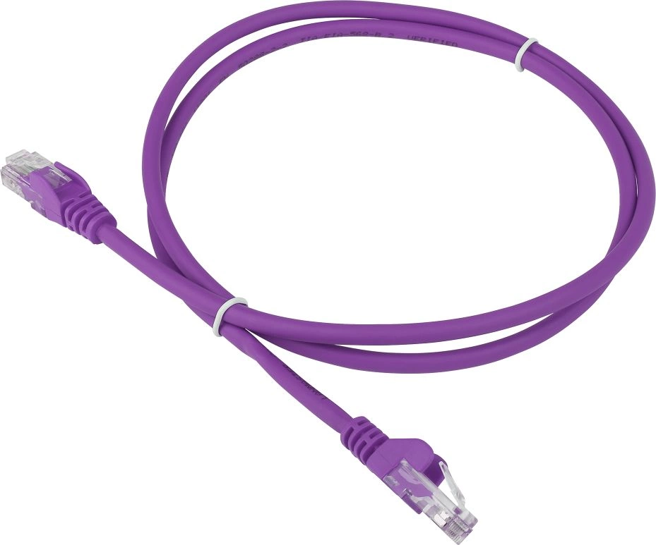 Патч-корд LANMASTER LAN-PC45/U6-3.0-VI, U/UTP кат.6, 3 м, LSZH