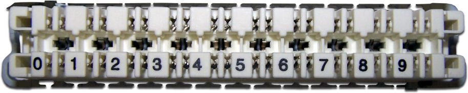 Плинт LANMASTER TWT-LSA10P-DIS-5E, 10 пар, LSA-PROFIL, белый