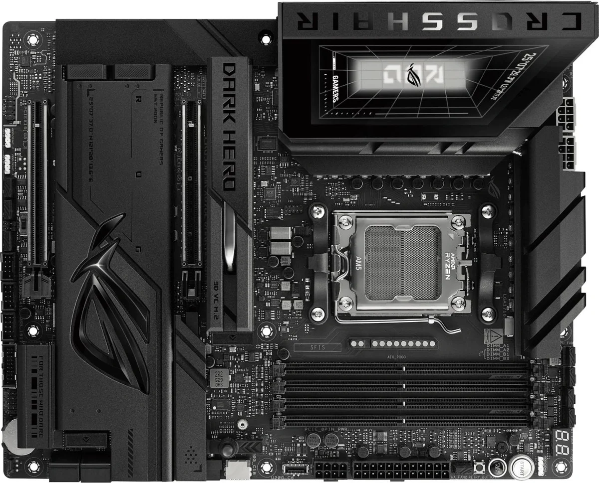 Материнская плата ASUS ROG CROSSHAIR X870E DARK HERO, AM5, X870E, 4xDDR5, ATX