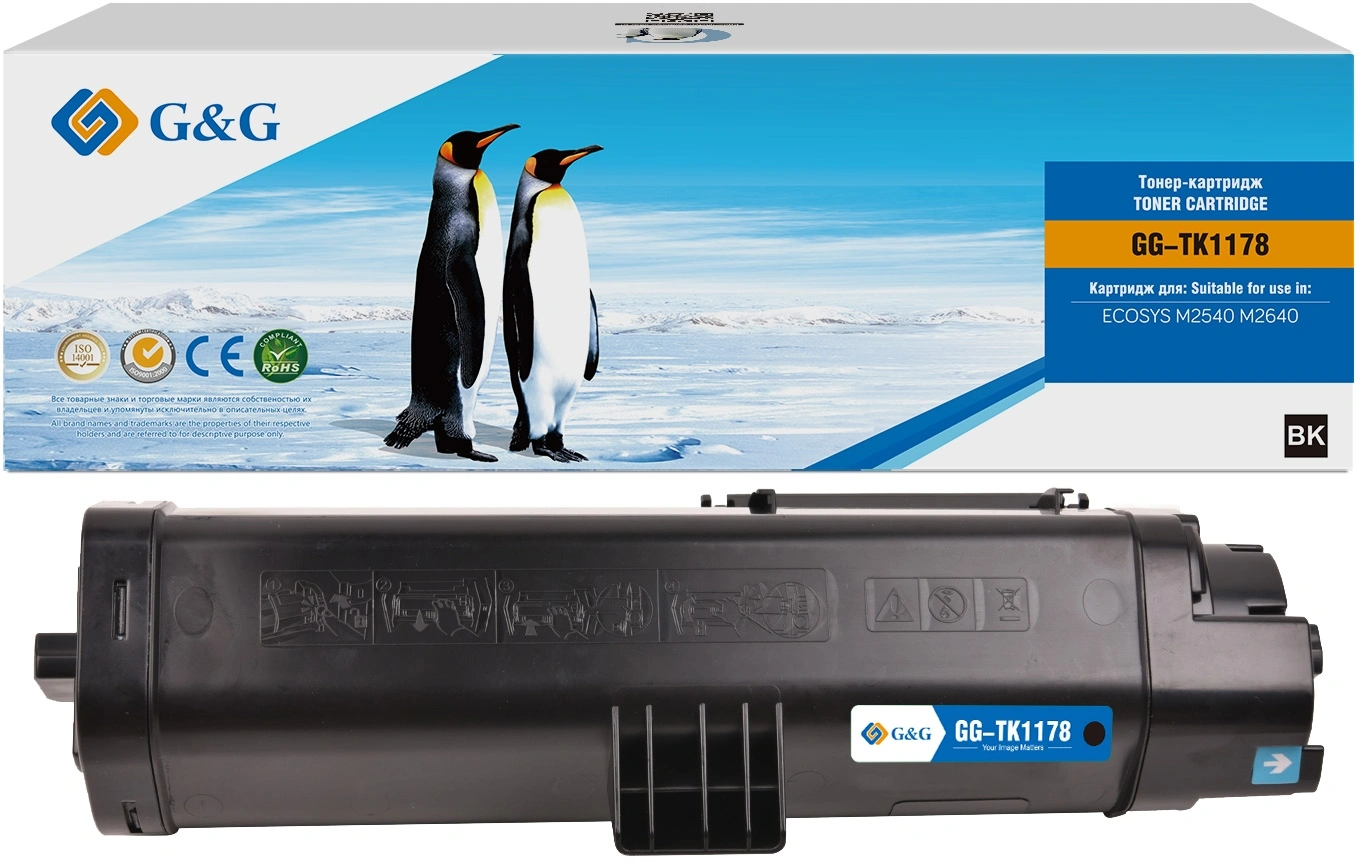 Картридж G&G GG-TK1178 для Kyocera, чёрный, 7200 страниц