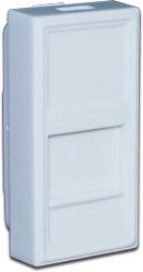 Вставка Lanmaster TWT-SIP-22N-WH, 22.5x45 мм, для Keystone