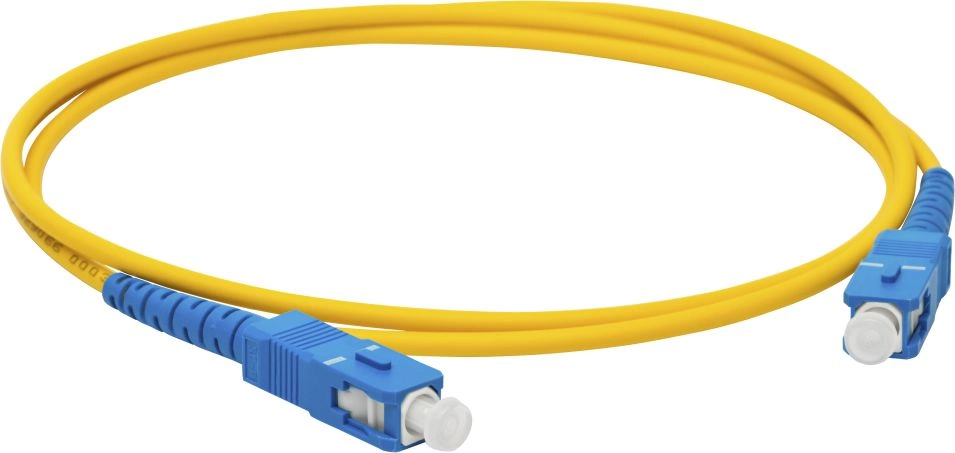 Патч-корд оптический Lanmaster LAN-2SC-2SC/SU-5.0, SC/UPC—SC/UPC, duplex, SM OS2, 5 м, LSZH