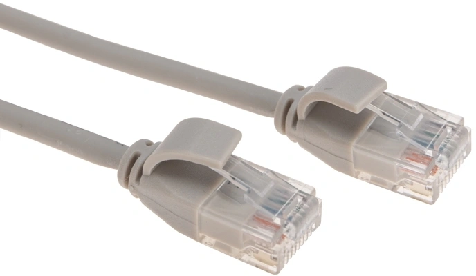 Патч-корд REXANT 02-0380-3, U/UTP Cat.6A, RJ45-RJ45, 28AWG, LSZH, 3 м, серый