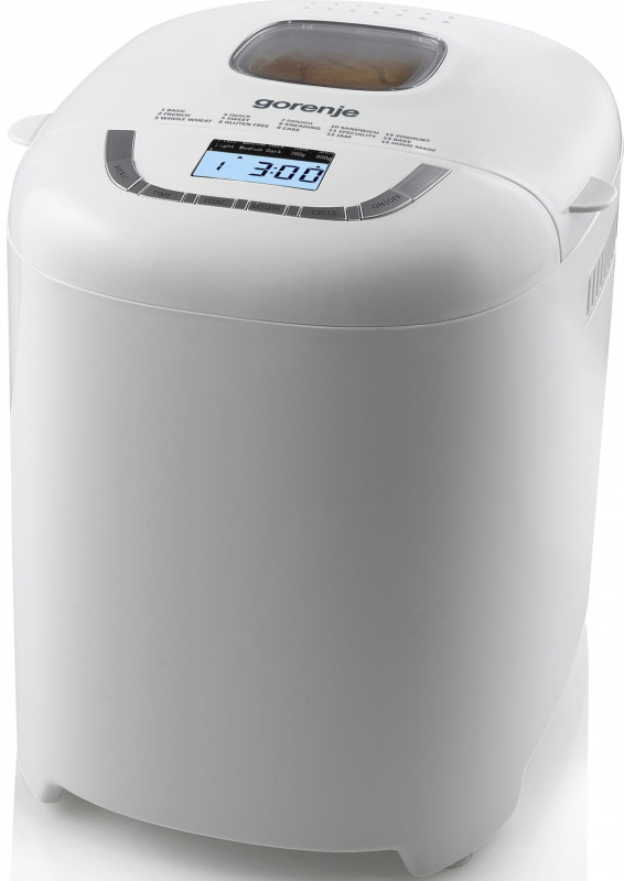 Хлебопечь Gorenje BM910WII, 550 Вт, 15 программ, хлеб 750/900 г