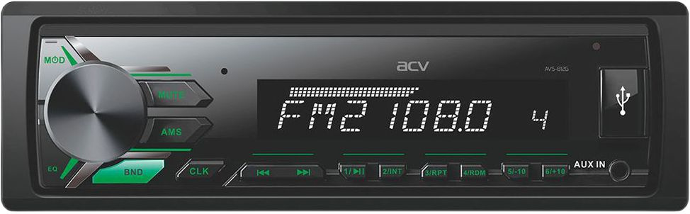 Автомагнитола ACV AVS-812G, 1 DIN, 4×50 Вт, USB Type-A, AUX, SD, FM