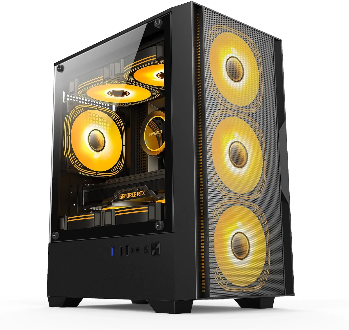 Корпус Accord ACC-ZCU1B, mATX, без БП, 3x120 мм, USB 3.0/USB 3.1, черный