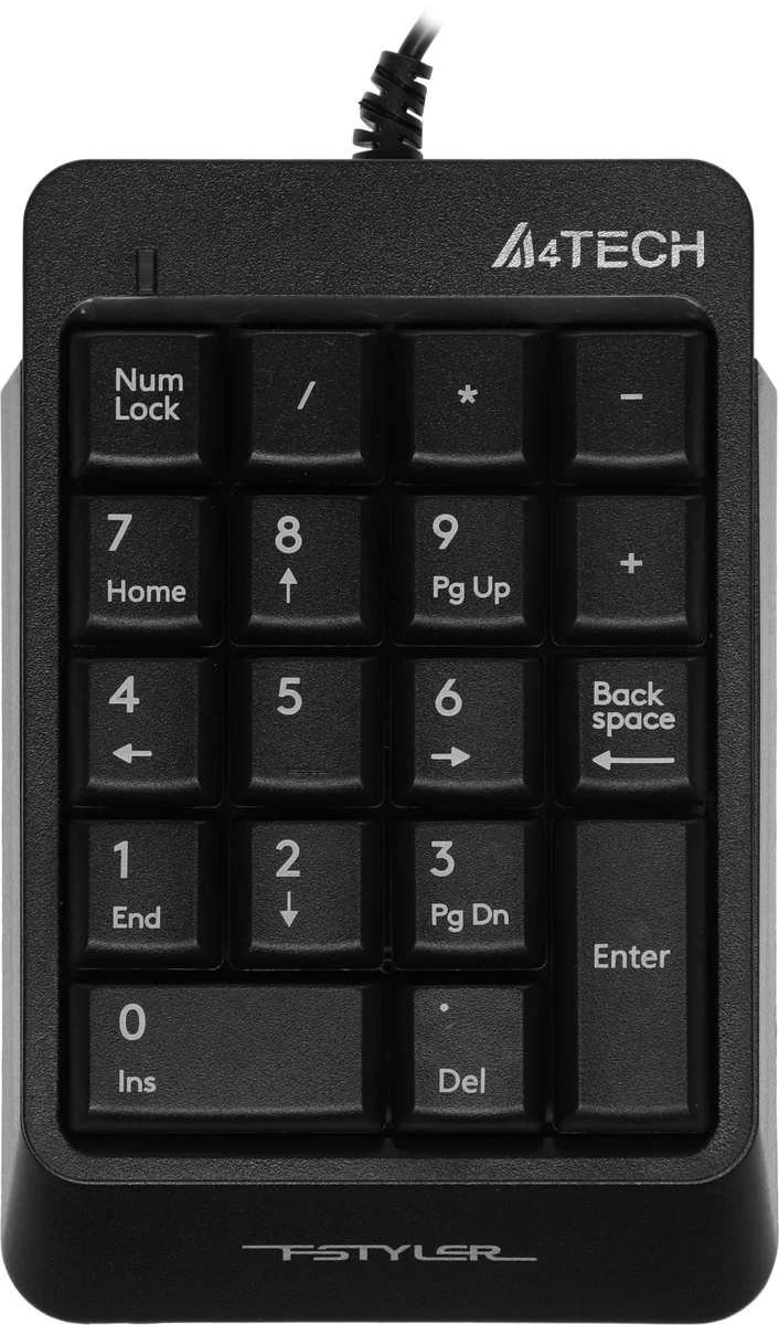 Числовой блок A4Tech FK13P BLACK, USB, 18 клавиш