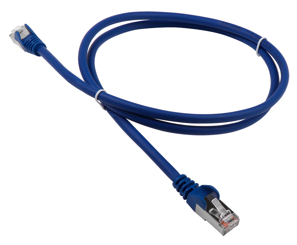 Патч-корд Lanmaster LAN-PC45/S5E-10-BL, FTP, Cat.5e, 10м, синий, LSZH