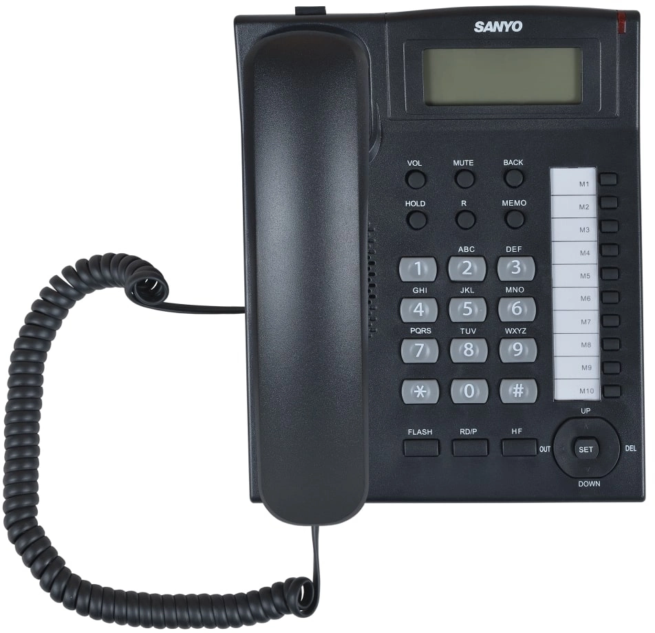 Телефон SANYO RA-S517B, проводной, черный