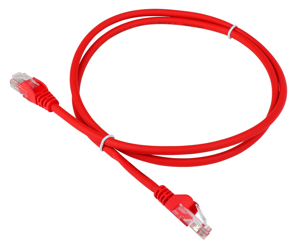 Патч-корд Lanmaster LAN-PC45/U5E-3.0-RD, U/UTP кат.5e, RJ-45 — RJ-45, 3 м, LSZH, красный