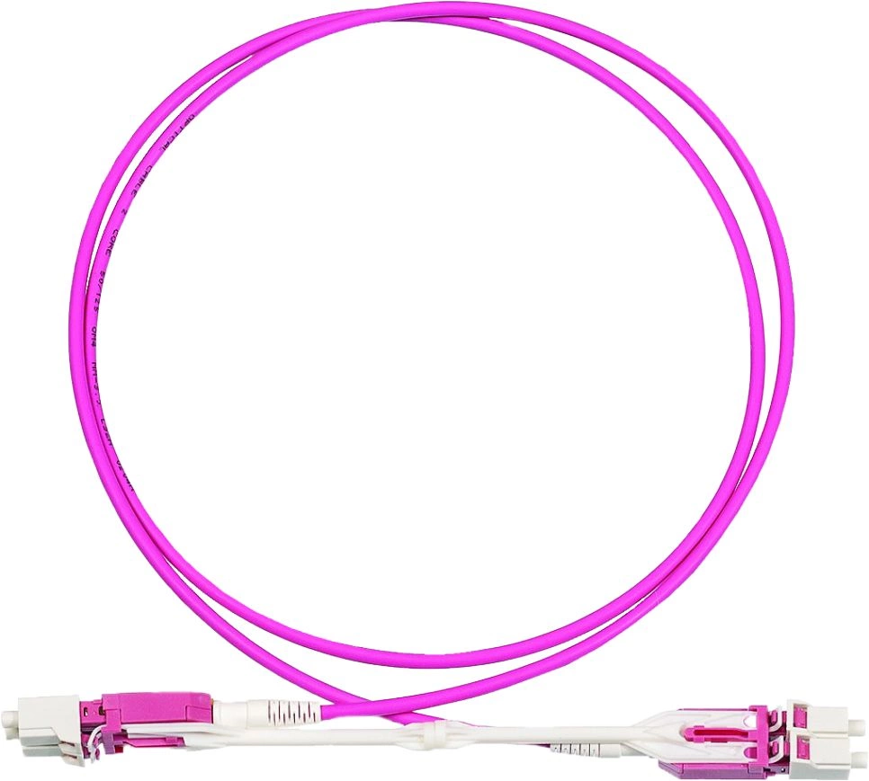 Патч-корд оптический LANMASTER LAN-2LC-2LC/OS2H-1.0, LC-LC, OS2, LSZH, 1 м