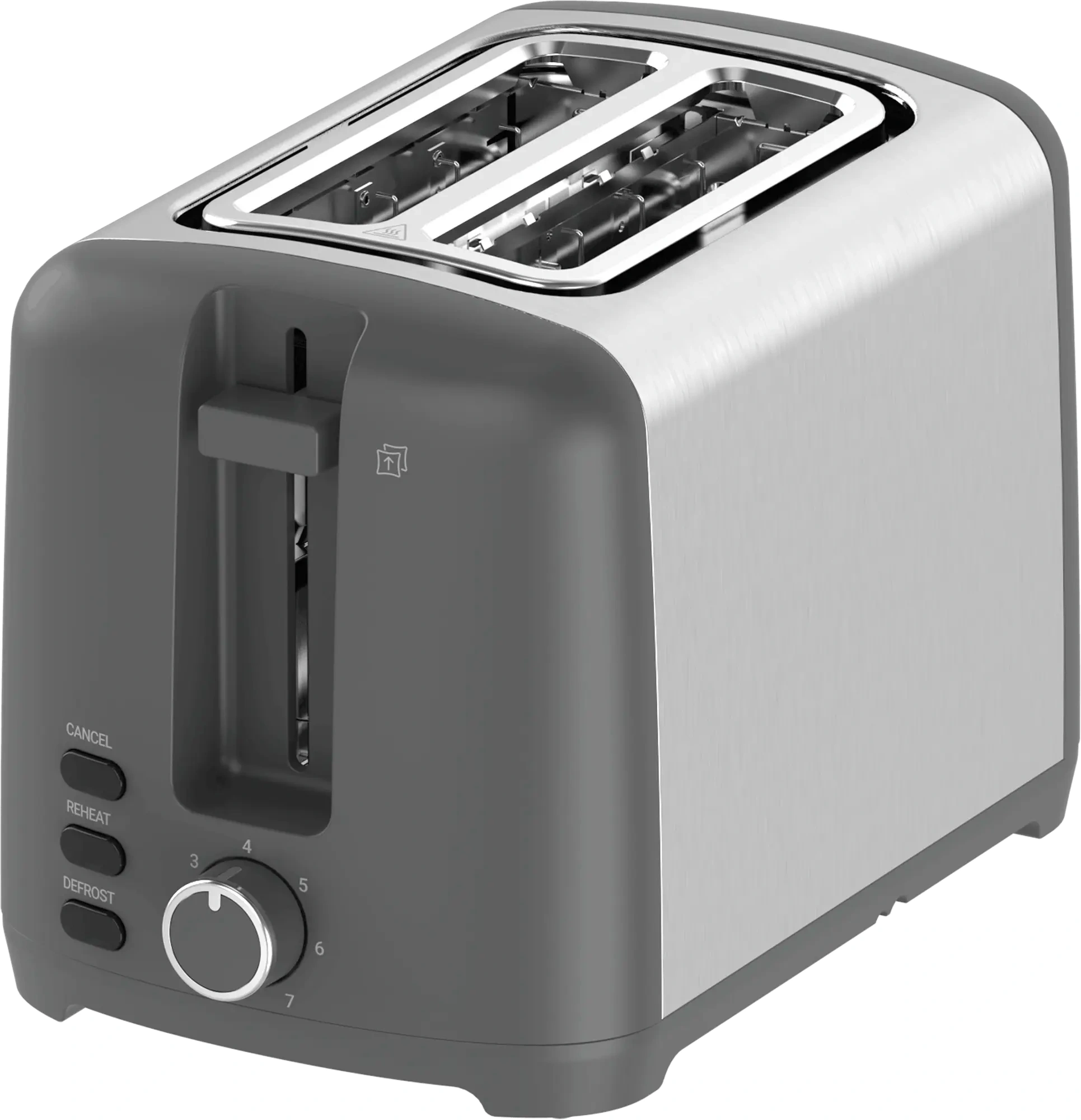 Тостер CANDY CT-255, 900 Вт, 2 слота, нержавеющая сталь