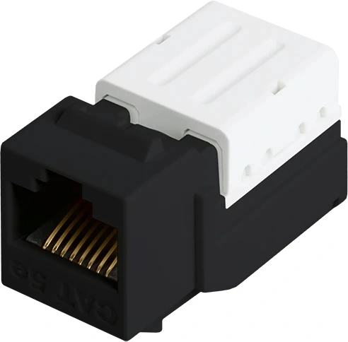 Модуль Keystone Nikomax NMC-KJUD2-FT-BK, 1×RJ-45, кат.5e