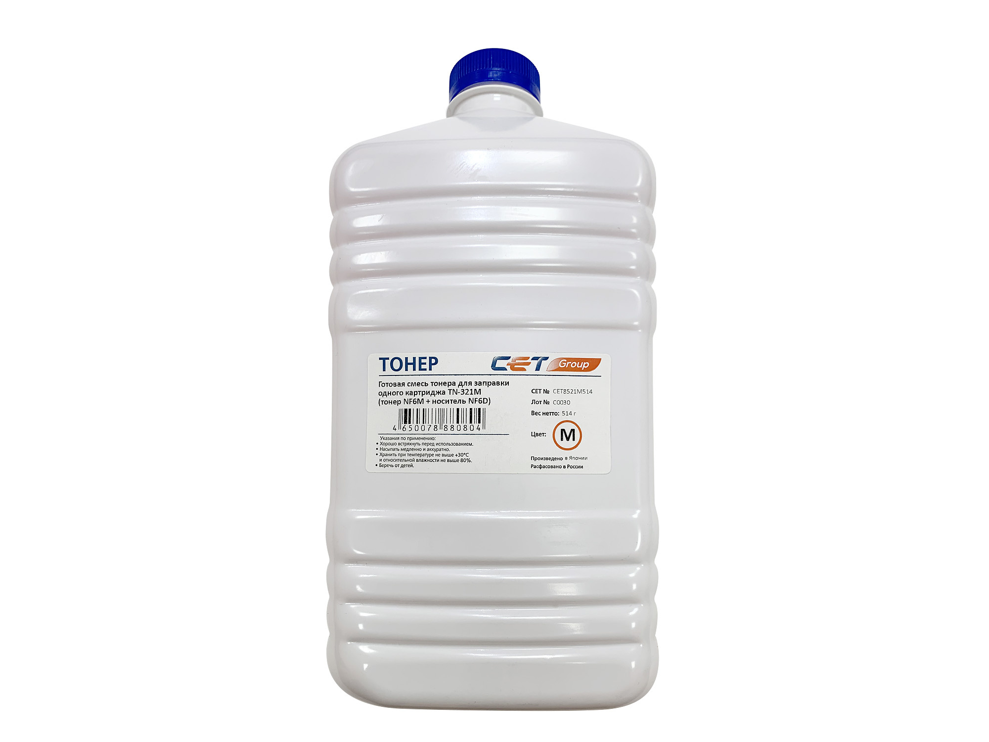 Тонер CET CET8521M-514, пурпурный, 514 г, аналог TN-321M, с девелопером
