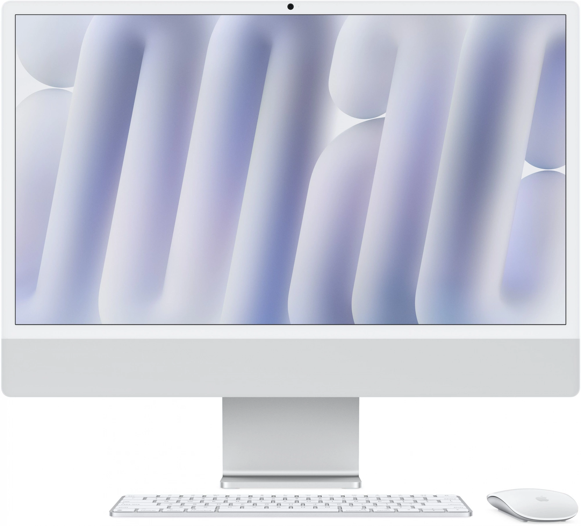 Моноблок Apple MWUC3ZP/A, iMac 24" 2024, M4, 16 ГБ, 256 ГБ SSD, серебристый