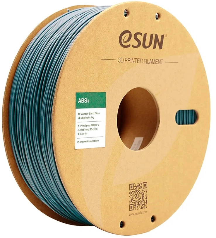 Филамент ESUN ABS+175H1P1, ABS+, 1.75 мм, 1 кг, серый