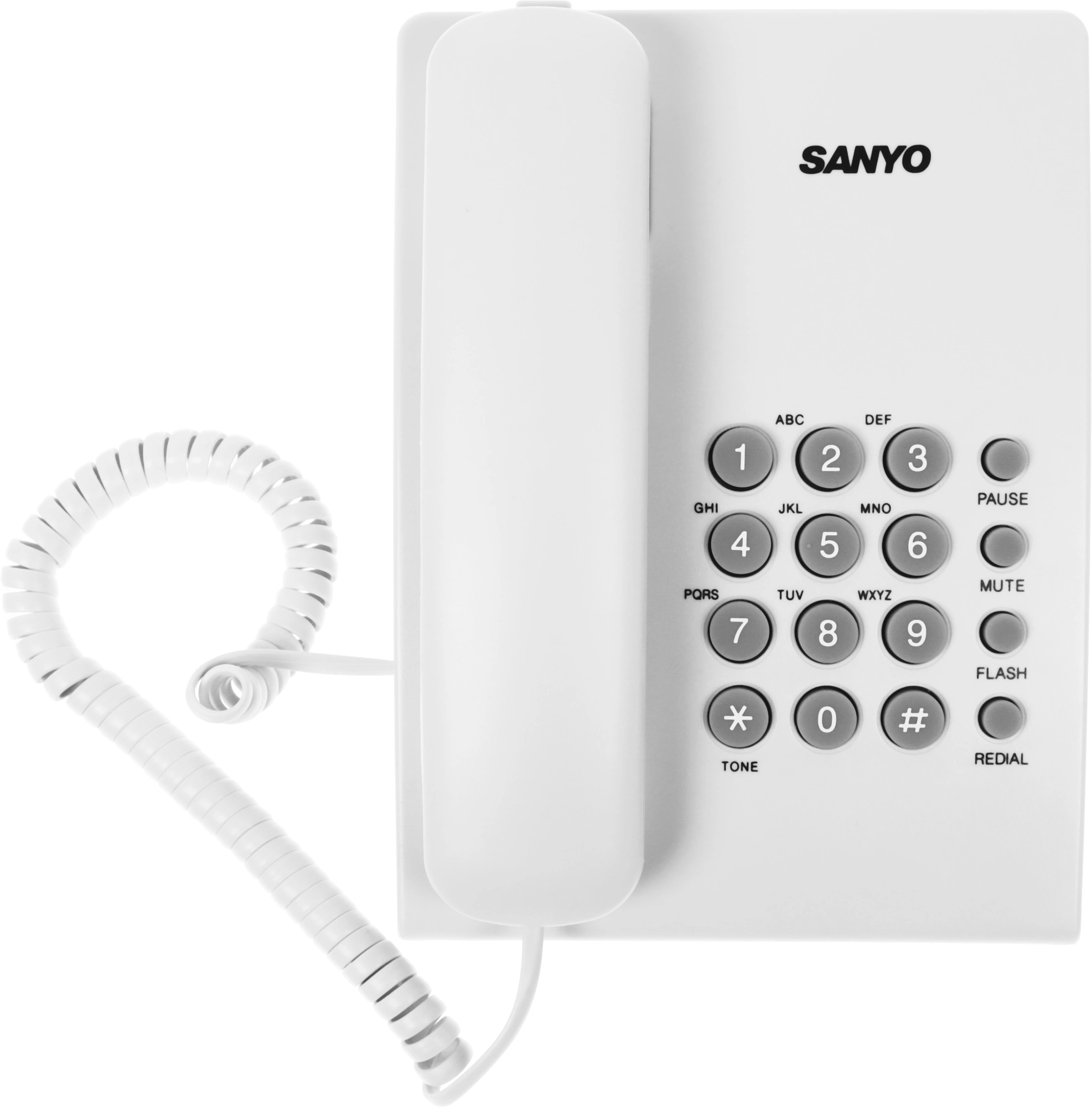 Телефон SANYO RA-S204W, проводной, белый
