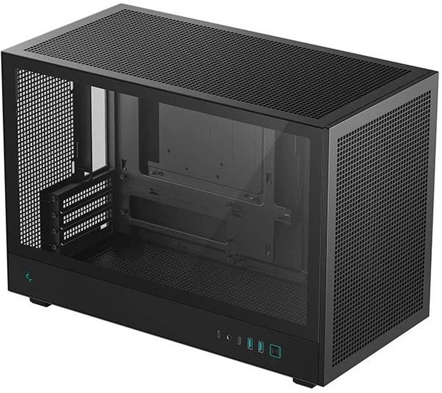 Корпус DeepCool R-CH260-BKNGM0-G-1, Mini-ITX, без БП, USB Type-C