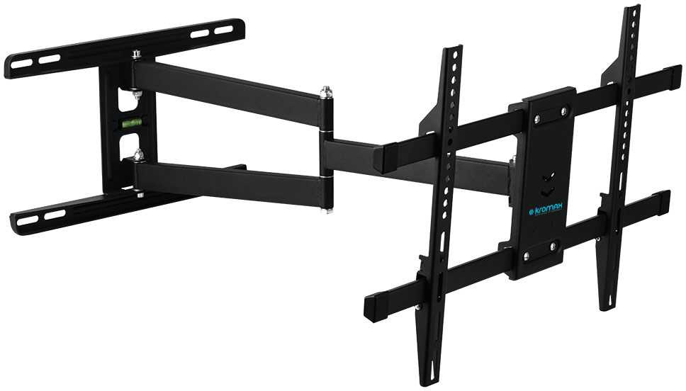 Кронштейн для ТВ KROMAX DIX-20, 22"–65", до 45 кг, VESA 600×400, наклонно-поворотный