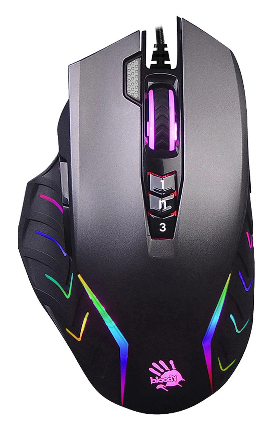 Мышь A4Tech Bloody J95S, проводная, 8000 DPI, 9 кнопок, USB