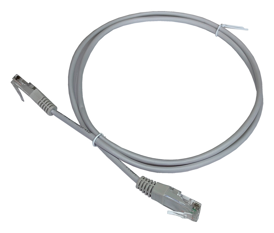 Патч-корд Lanmaster TWT2-45-45-1.0-GY, UTP, кат.5e, 1м, серый