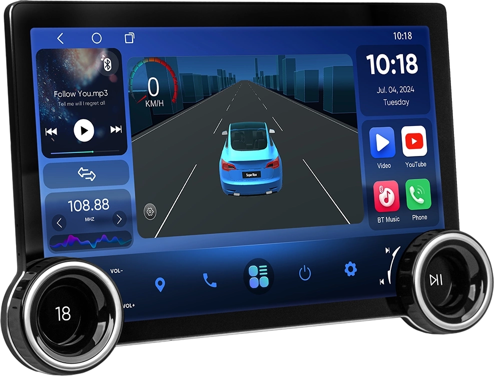 Автомагнитола ACV 43272, 2 DIN, 11.5", Android 13, GPS, 4G