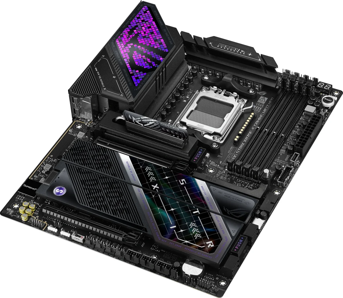 Материнская плата ASUS ROG STRIX X870E-E GAMING WIFI7 NEO, Socket AM5, ATX, 4×DDR5, 5×M.2, Wi-Fi 7