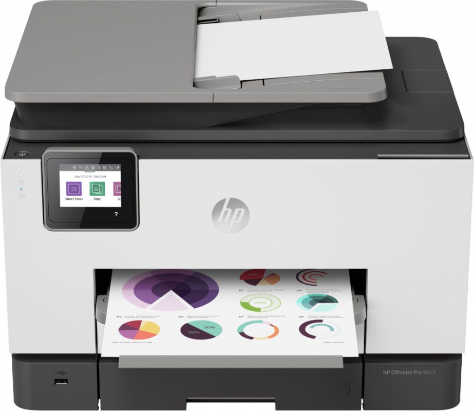 МФУ HP OfficeJet Pro 9023 AiO (1MR70B), A4, цветное, дуплекс, Wi-Fi, RJ-45, USB