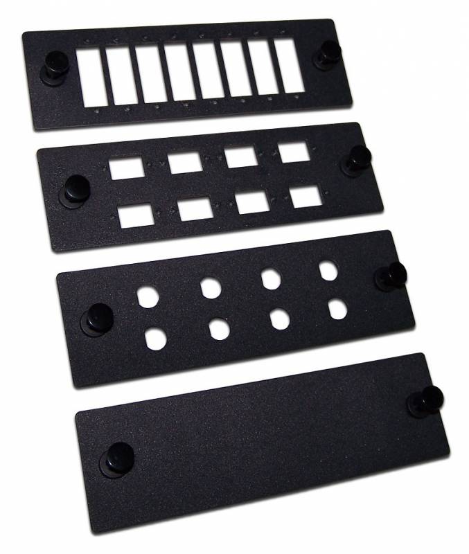 Панель Lanmaster LAN-APM-8SC, адаптерная, 8×SC, черная